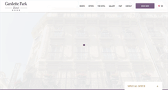 Desktop Screenshot of hotelgardettepark.com